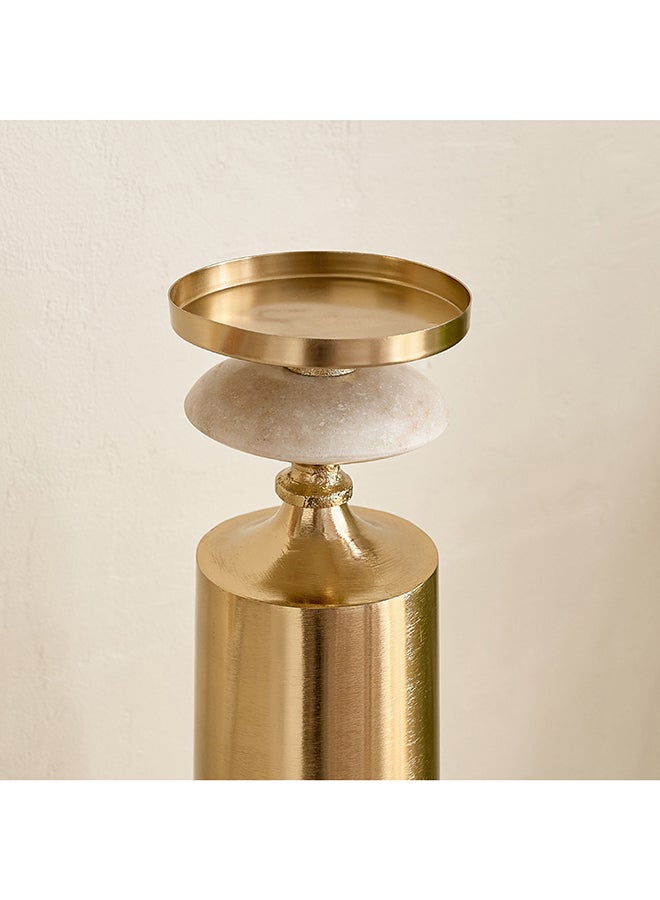 Home Box Decorative Pillar Candle Holder Gold - Image 3
